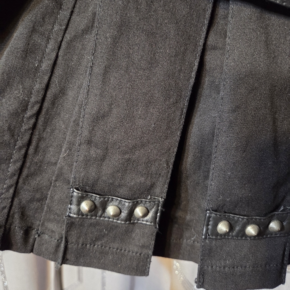 Tripp NYC The Mortal Instruments City Of Bones Black Pleated Studded Dress M - Picture 3 of 8